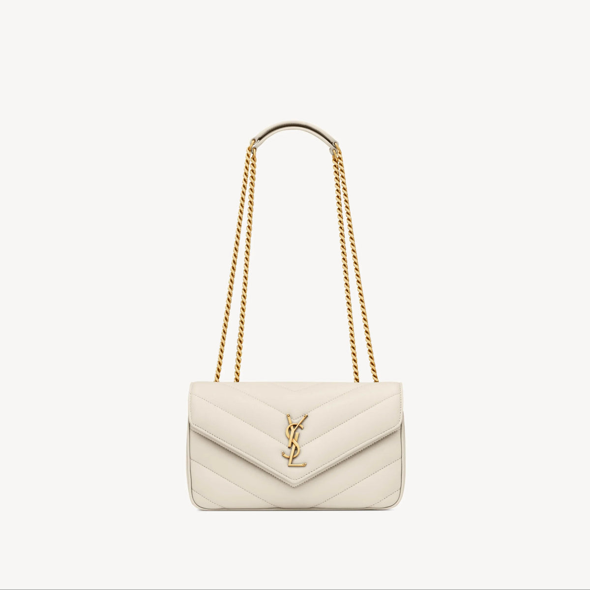 YSL Loulou Small in Matelassé Lambskin