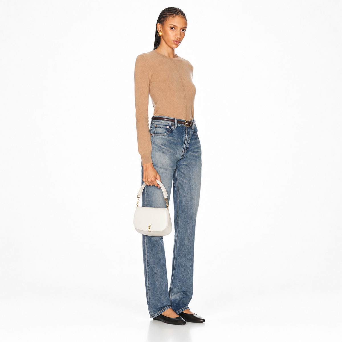 Saint Laurent Elegant Voltaire Top Handle Shoulder Bag