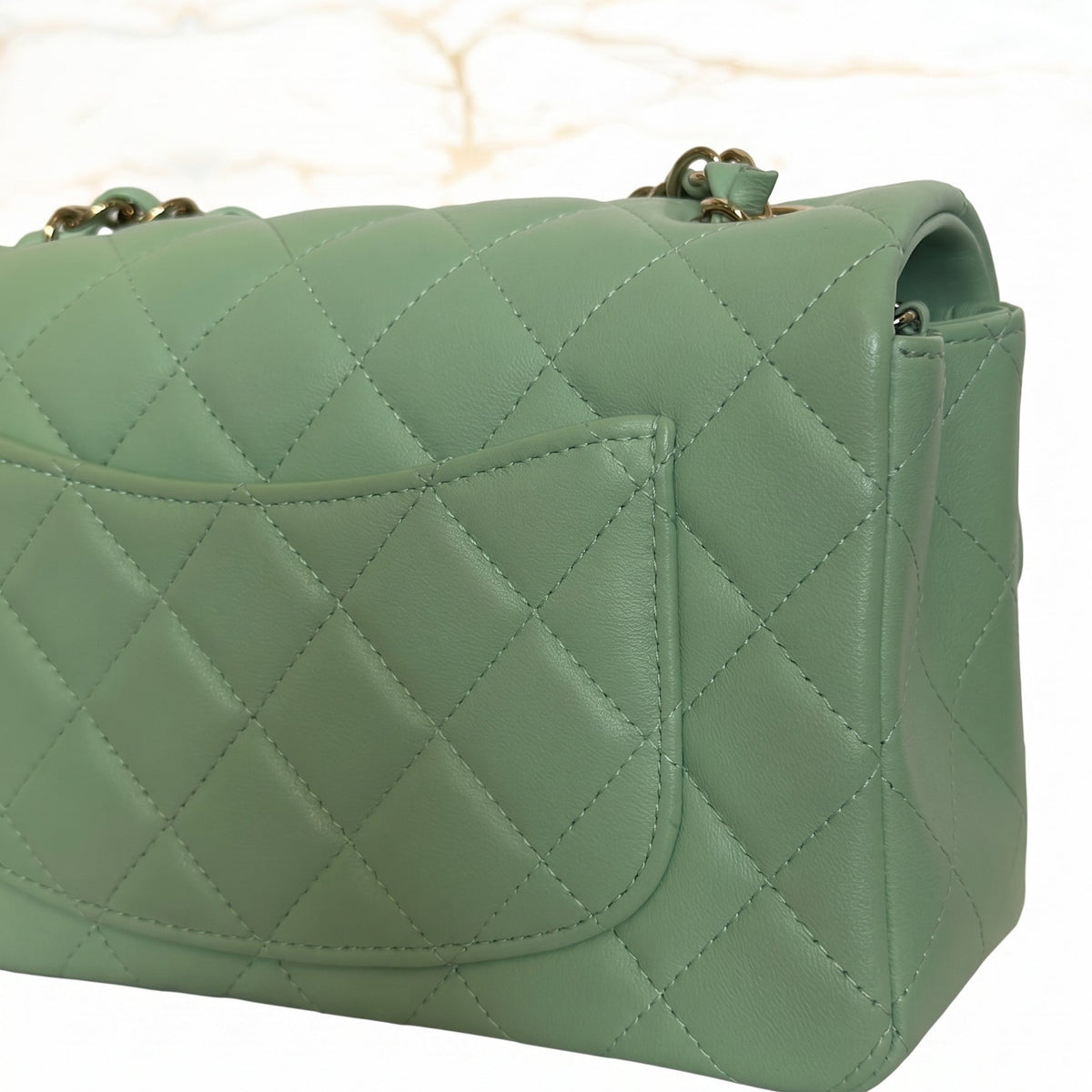 Chanel Mini Flap Bag Top Handle Lambskin
