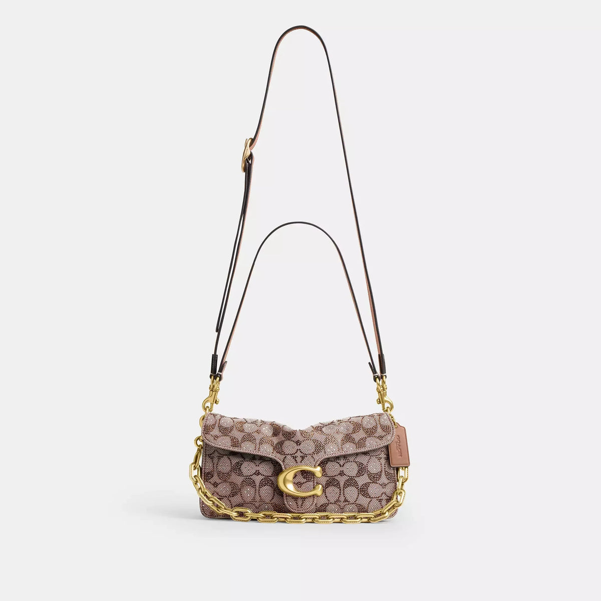 Coach Tabby Shoulder Bag 26 In Crystal Signature Jacquard