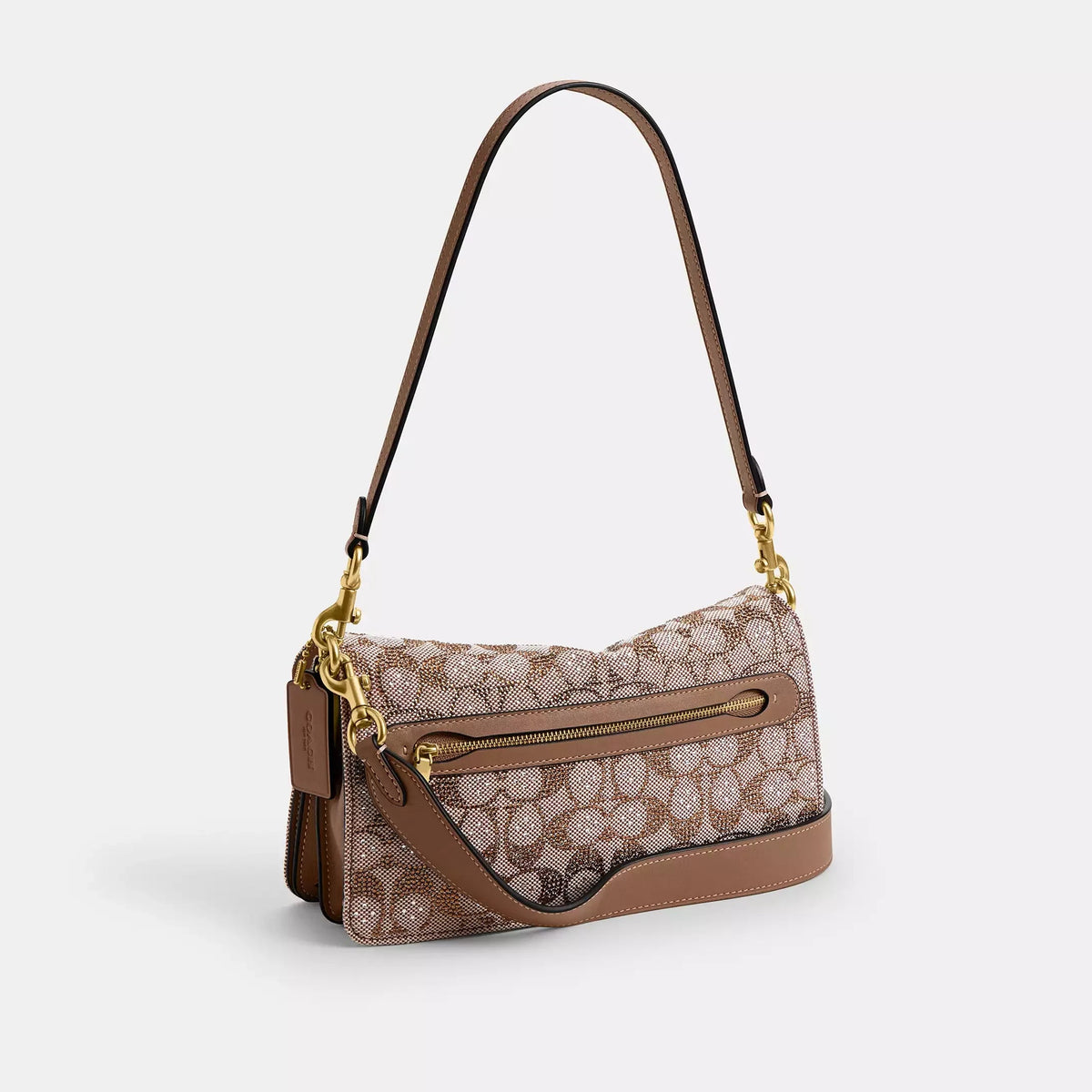 Coach Tabby Shoulder Bag 26 In Crystal Signature Jacquard