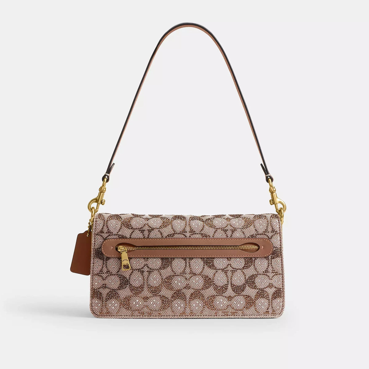 Coach Tabby Shoulder Bag 26 In Crystal Signature Jacquard