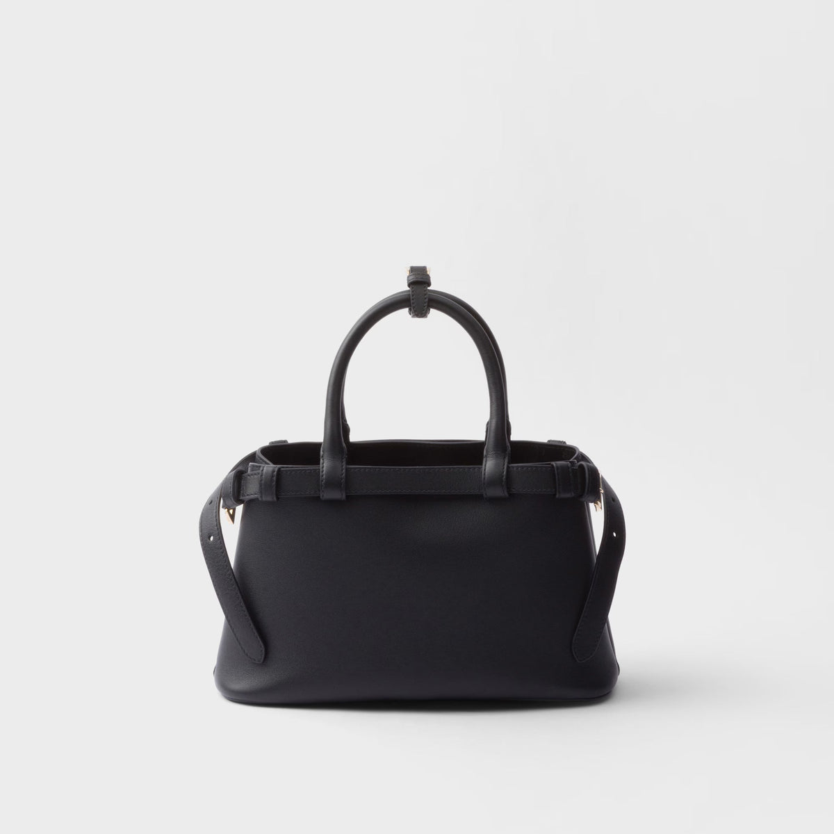 Prada Buckle Small Leather Handbag