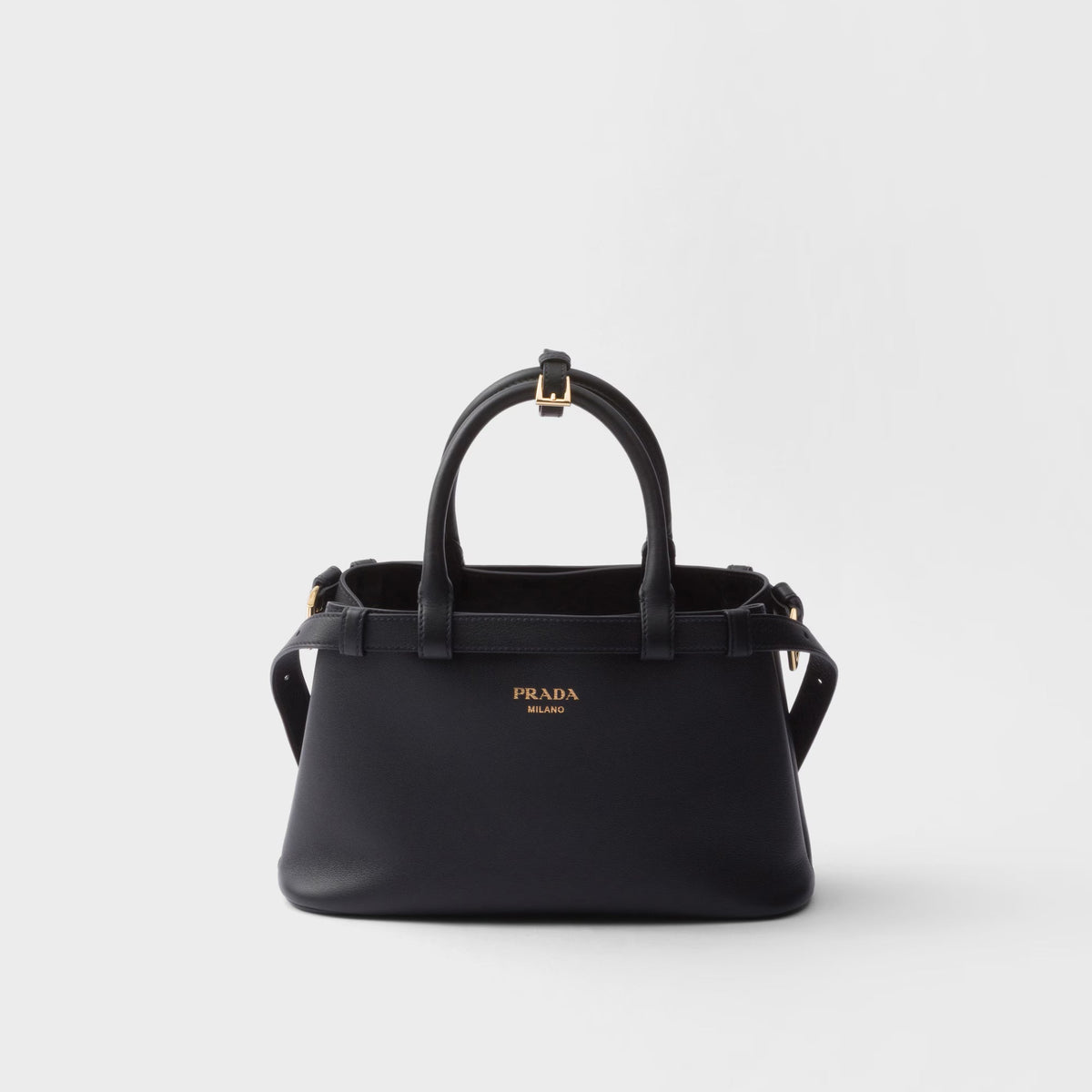 Prada Buckle Small Leather Handbag