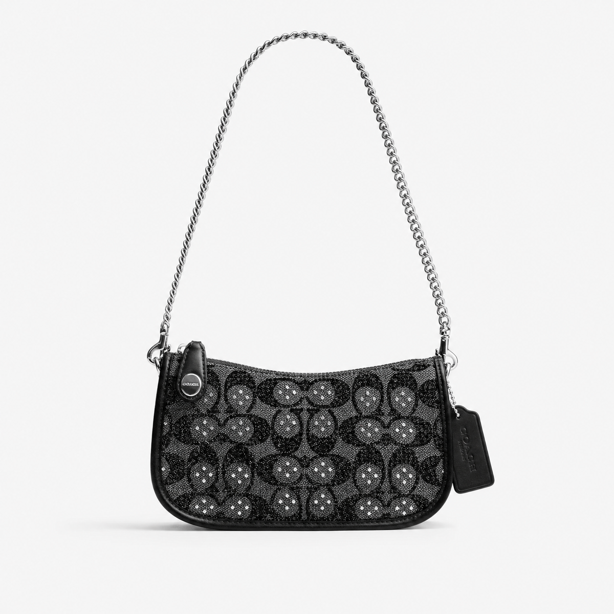 Coach Swinger Bag 20 Crystal Signature Jacquard