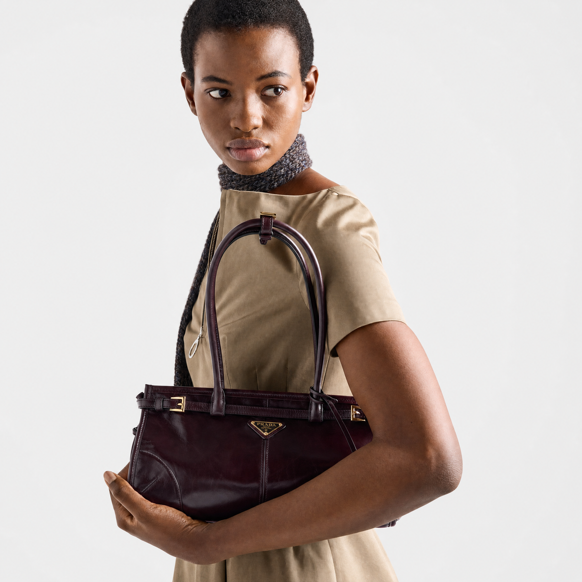Prada Bonnie Medium Leather Handbag