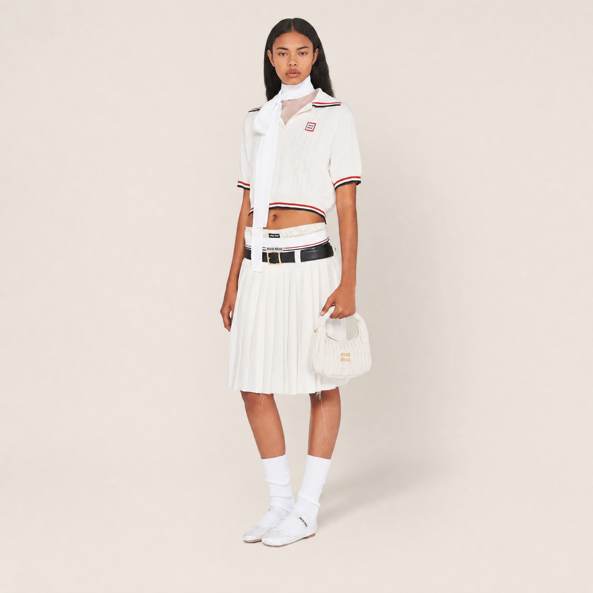 Miu Miu Wander Matelassé Nappa Leather Hobo Bag