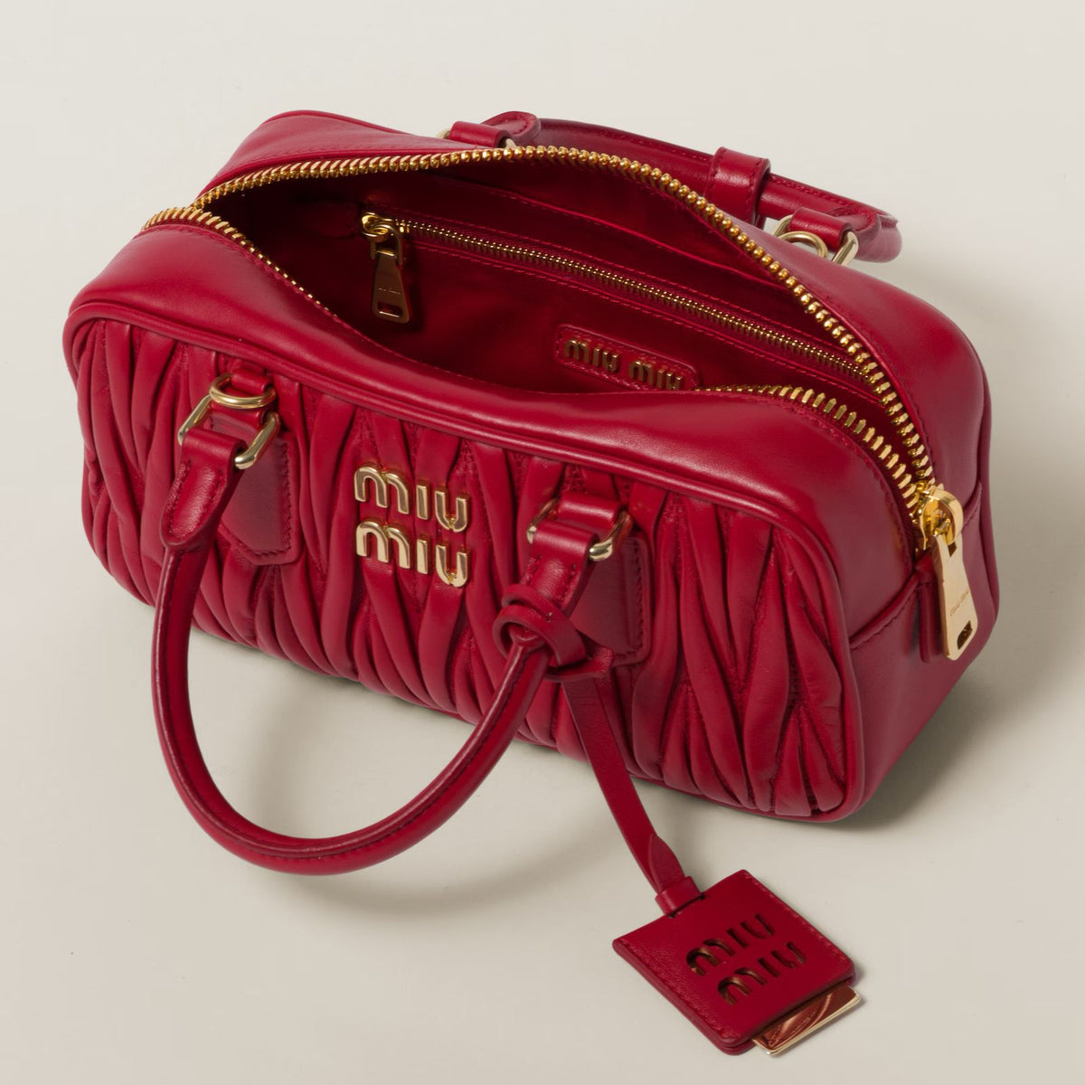 Miu Miu Arcadie Matelassé Nappa Leather Bag