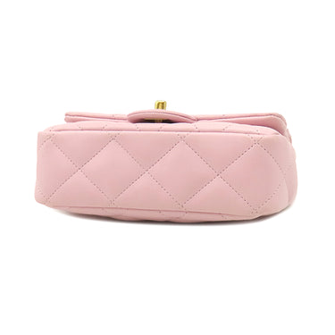 Chanel Mini Flap Bag Top Handle Lambskin