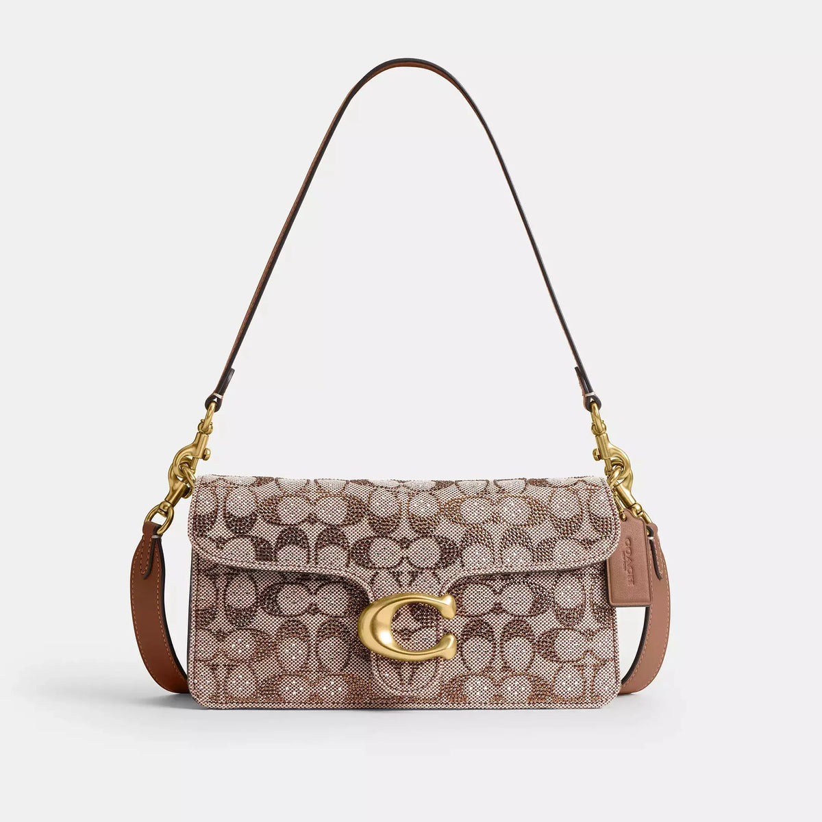 Coach Tabby Shoulder In Crystal Signature Jacquard