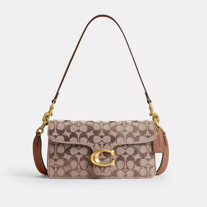 Coach Tabby Shoulder In Crystal Signature Jacquard