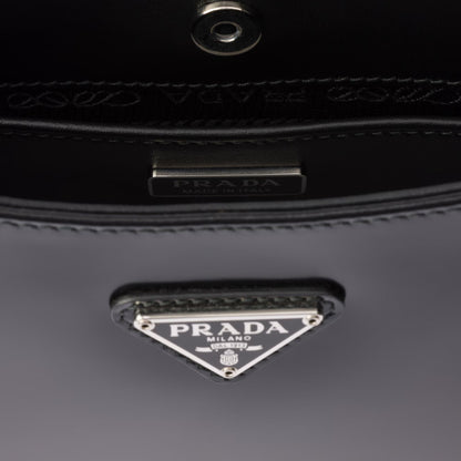 Prada Cleo Brushed Leather Shoulder Bag