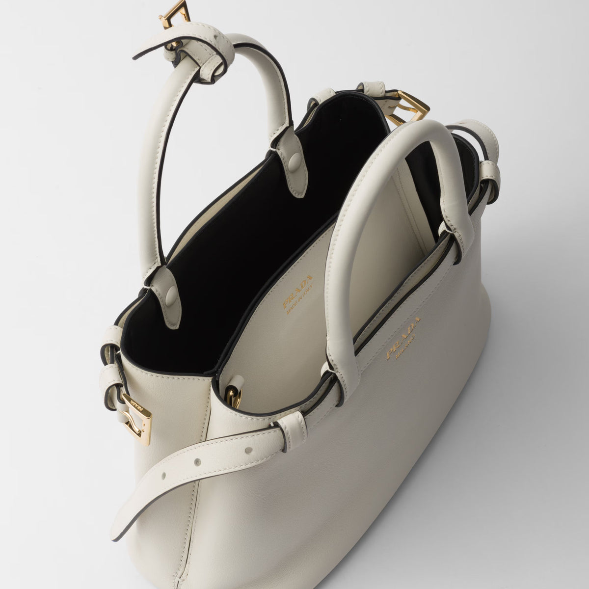 Prada Buckle Small Leather Handbag