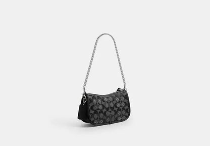 Coach Swinger Bag 20 Crystal Signature Jacquard
