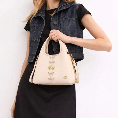 Coach Cream Lana Create Ribbon Bag