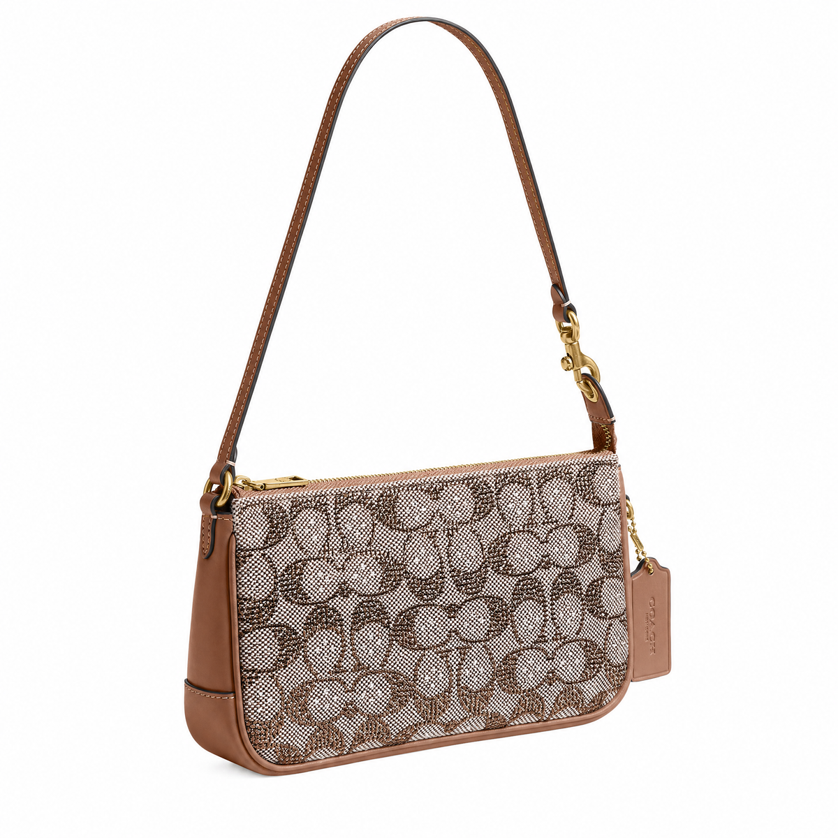 Coach Plaza Bag In Crystal Signature Jacquard