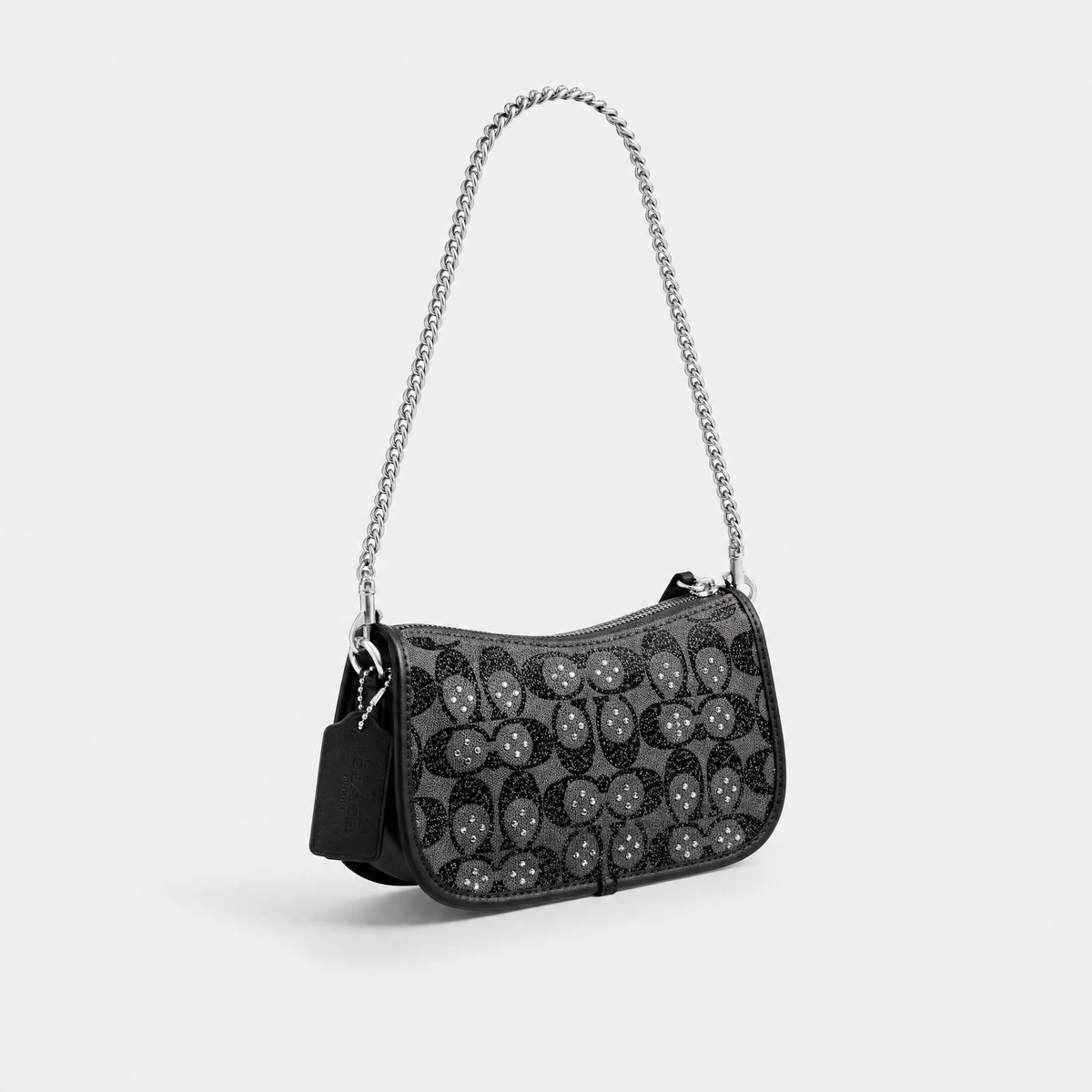 Coach Swinger Bag 20 Crystal Signature Jacquard