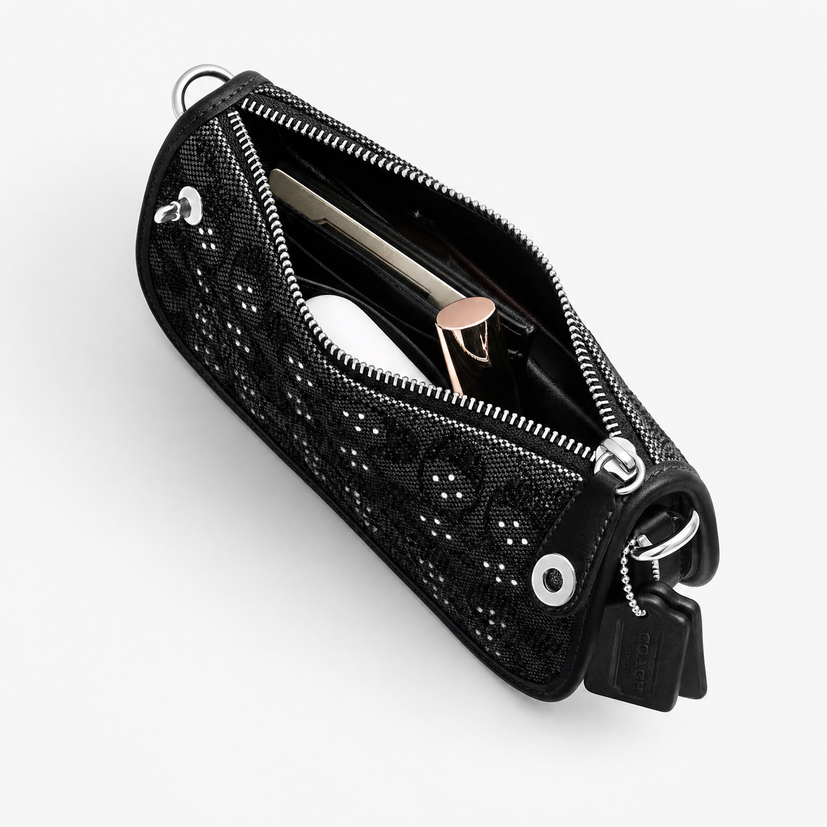Coach Swinger Bag 20 Crystal Signature Jacquard